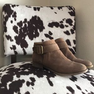 Franco Sarto Brown Leather Booties
